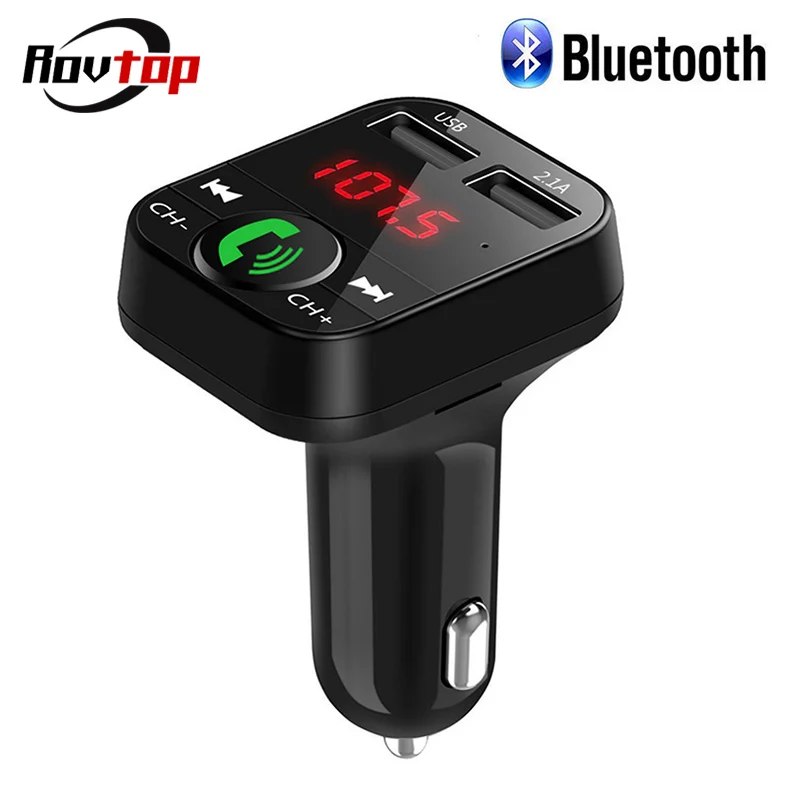 Rovtop автомобильный Bluetooth fm-передатчик беспроводной комплект Hands Free MP3 музыкальный