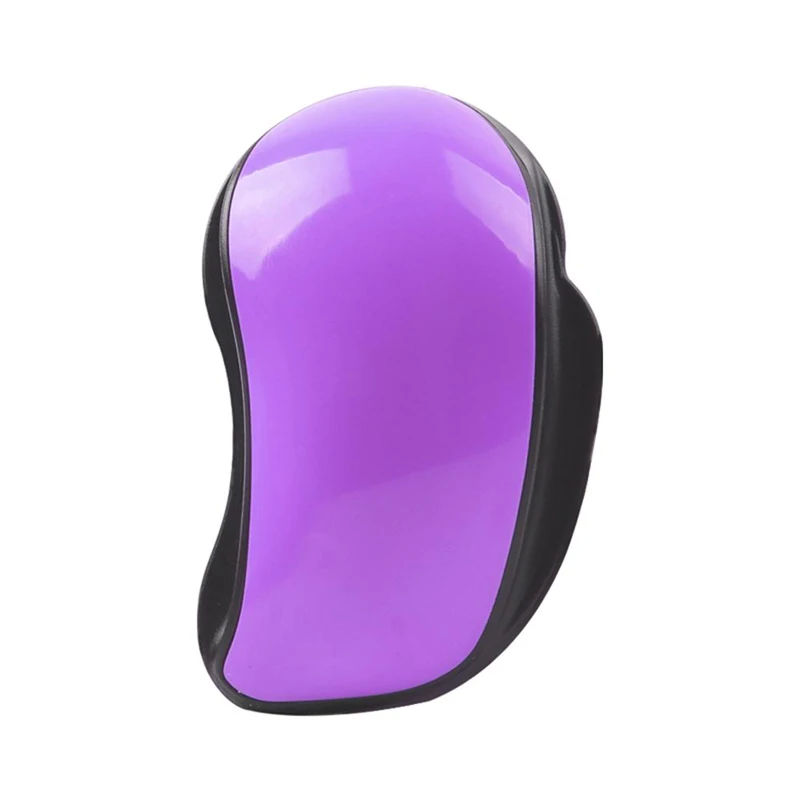 Purple 1 шт. Волшебная расческа Антистатическая щетка для волос ручка спутывание душ электропластина Массажная расческа салонный инструмент для укладки волос шесть Коло - Цвет: Purple