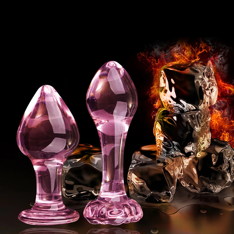 Стеклянный анальный фаллоимитатор Анальная пробка женская секс-игрушка для