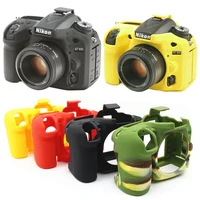 soft silicone rubber camera protective body cover case skin for nikon d750 d5500 d5600 d7200 d7100 camera bag