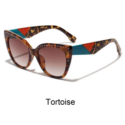Tortoise Ralferty, роскошные женские солнцезащитные очки кошачий глаз,, фирменный дизайн, Винтажные Солнцезащитные очки, женские, леопардовые, UV400, оттенки oculos de sol W005 - Цвет линз: Tortoise