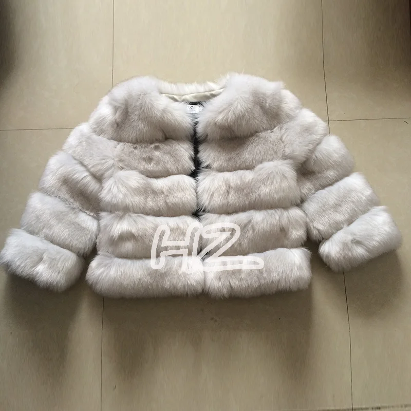 fox color Женское меховое пальто зимнее модное пальто из искусственного меха цвета хаки элегантная Толстая Теплая Верхняя одежда куртка из искусственного меха Chaquetas Mujer PC241 - Цвет: fox color