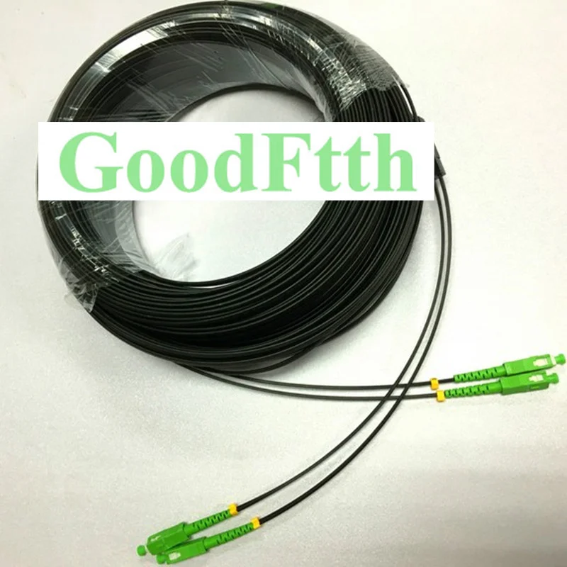 Drop Cable Patch Cord SC/APC-SC/APC SM G657a 3X2mm 2 cores  GoodFtth 1-15m