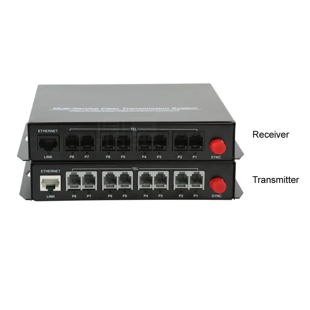 Премиум волоконно-оптический медиаконвертер PCM Voice с 10/100 м Ethernet | Электроника