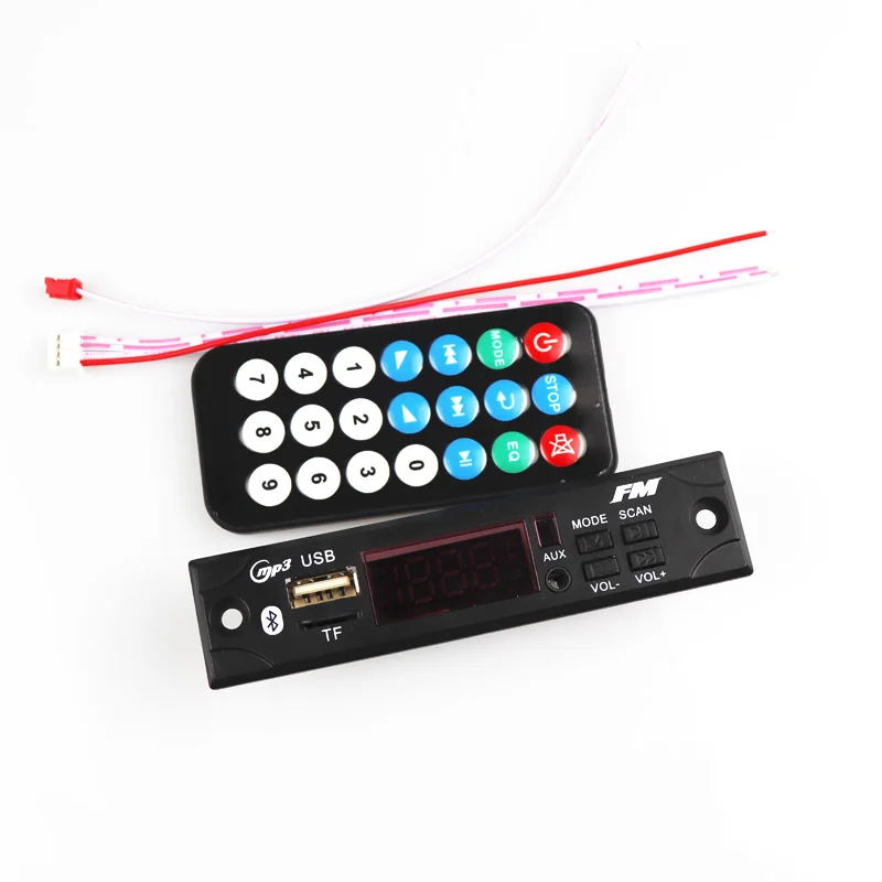 Автомобильный Mp3 декодер аудио USB TF FM радио модуль 12 в беспроводной Bluetooth декодер WMA декодер доска MP3-плеер с пультом дистанционного управления