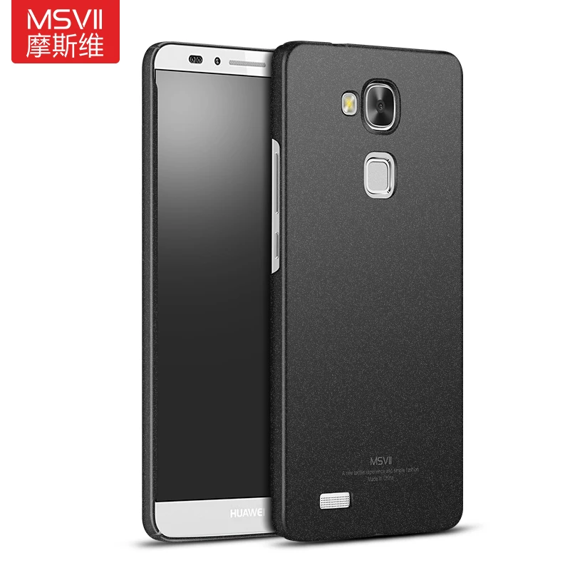 MSVII бренд для huawei Ascend mate 7 чехол матовый Жесткий Coque черный тонкий модный корпус