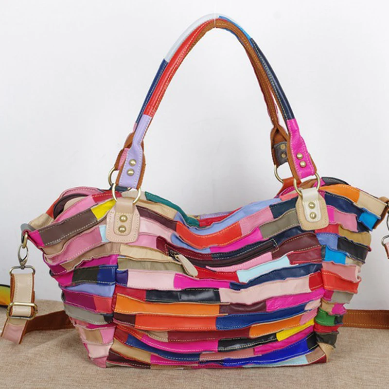 Черная женская дизайнерская сумка из натуральной кожи большая мессенджер через