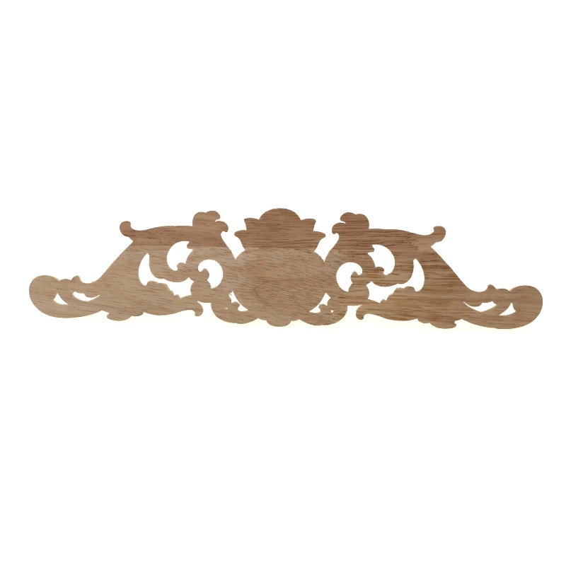 RUNBAZEF Woodcarving Decal Home Furniture Carved Applique Window Door Decor Wooden Figurines Miniatures Crafts Garden Decoration