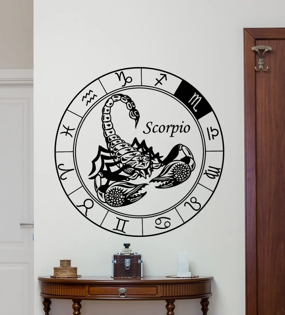 

New arrival Scorpio Wall Decal Astrology Horoscope Scorpio Vinyl Sticker Wall Art Design Wall Decor Kids Room Bedroom Decor