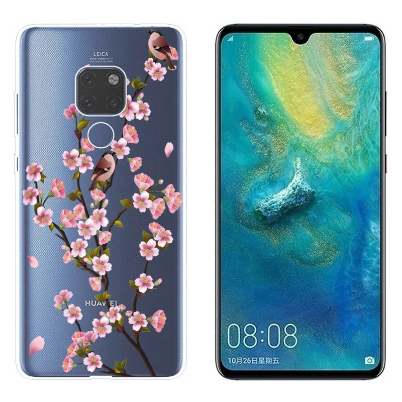 Soft Cases For Huawei Mate 20 Case Cover TPU Silicone Colorful Cartoon Printing Back Fundas Mate20 |