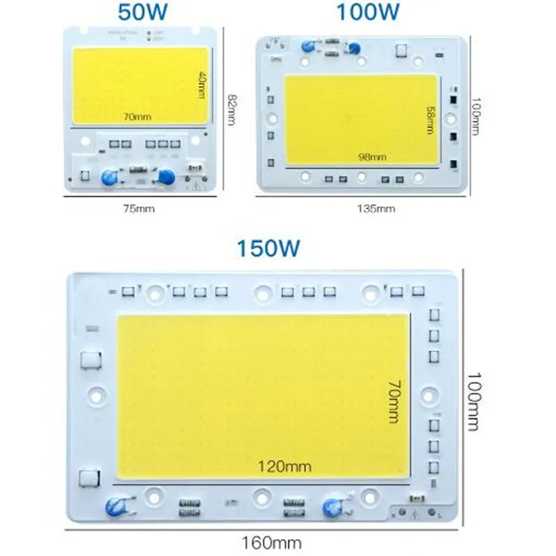 5 шт. светодиодный COB чип 110 В 50 Вт 100 150 Вт|led cob light|led cob110v led |