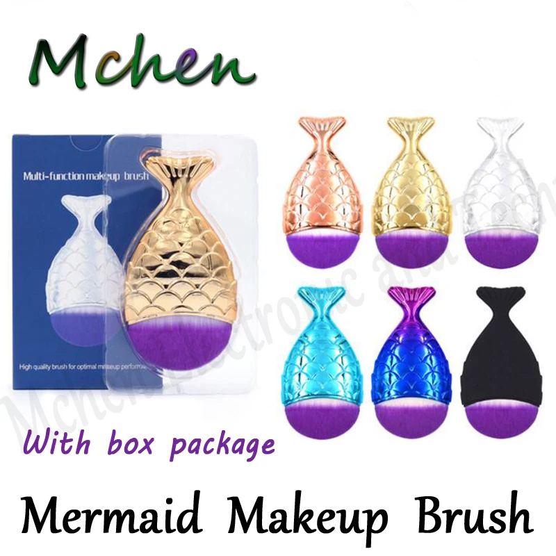Кисть для макияжа русалки unicornio Fish Scale Румяна Косметическая Нижняя щетка пудра волоконная основа для волос набор кистей для макияжа и наборы