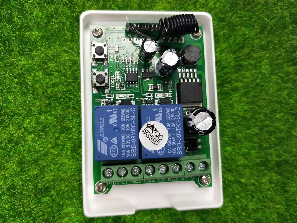 DC12V 24V 36V 48V 2CH DC 12V RF 433MHz беспроводной переключатель релейный модуль приемника с