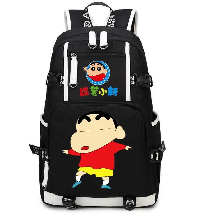 Рюкзак с героями мультфильмов, аниме, Crayon Shin-chan, косплей, st, рюкзак для старшеклассников, студентов, Повседневная унисекс сумка для ноутбука, дорожная сумка