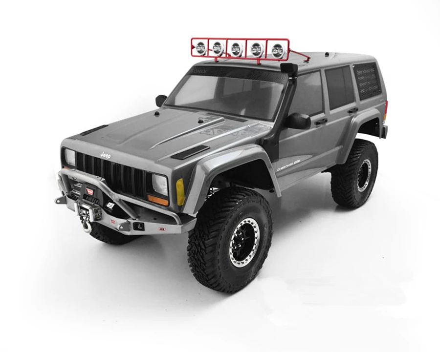 RC 1/10 крыши металлический Точечный светильник воротник-стойка(Поддержка) в сборе для 1:10 Rc автомобиль гусеничные осевой SCX10 ii JEEP 90046 XJ D90 TF2 TRAXXAS TRX4