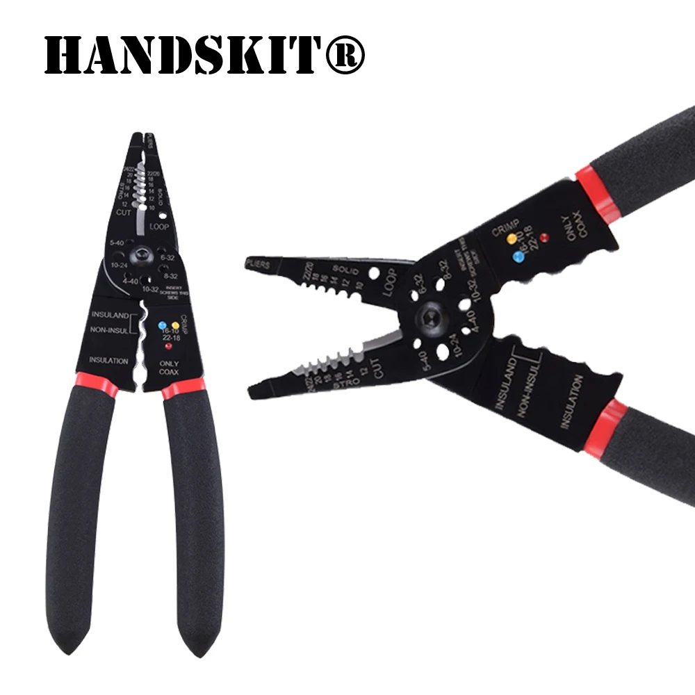 Handskit 8 inch Professional crimping tool/Multi-Tool Wire Stripper and Cutter(Multi-Function Hand Tool