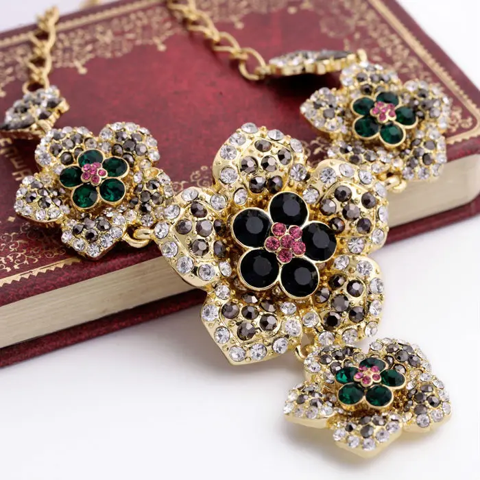 Оптовая цена Очаровательные золотые ювелирные изделия принцессы кристалл