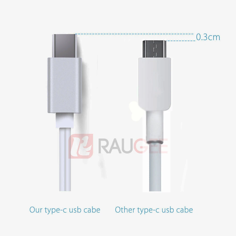 Кабель Raugee type-C для usb type C, 1 м, шнур для зарядки и передачи данных, кабель для зарядного устройства Blackview BV9500 Pro BV9600 Pro BV6800 Pro