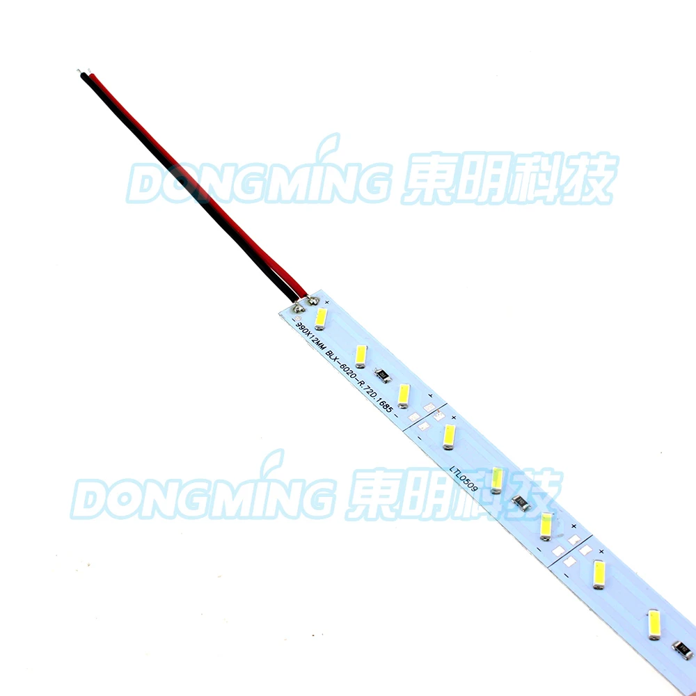 100 шт./лот 72 светодиода 1 м Светодиодная лента luces 6020 SMD IP22 DC 12 В Холодный/теплый