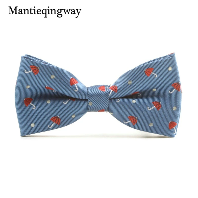 Mantieqingway/Детский Рождественский галстук бабочка из полиэстера с мультяшным