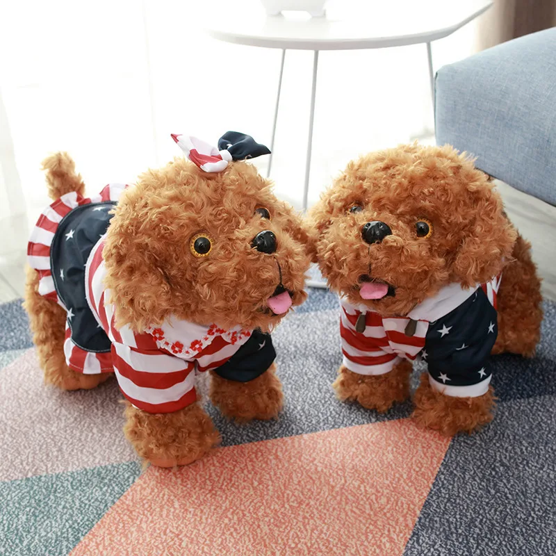 

Simulated Puppy Plush Toy Teddy Puppy Pillow for Girls'Birthday Gifts