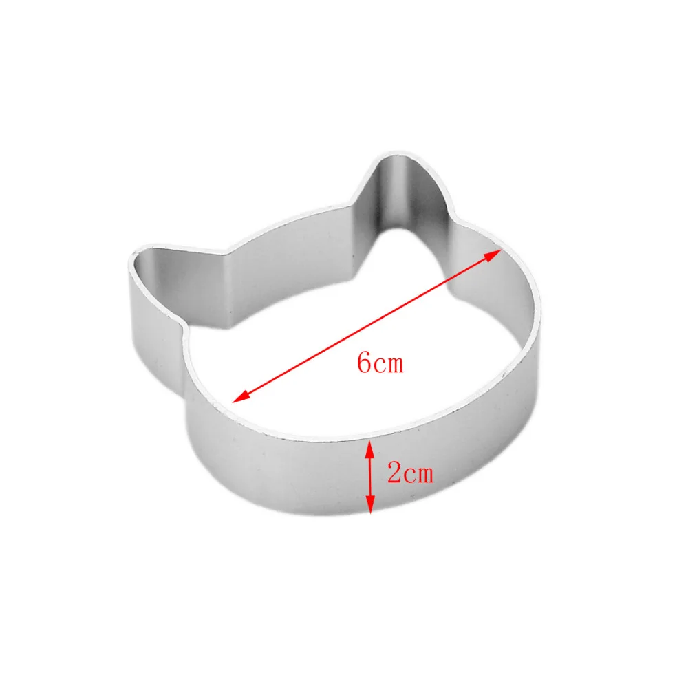 Рождественские кухонные инструменты в форме головы кошки алюминиевый сплав
