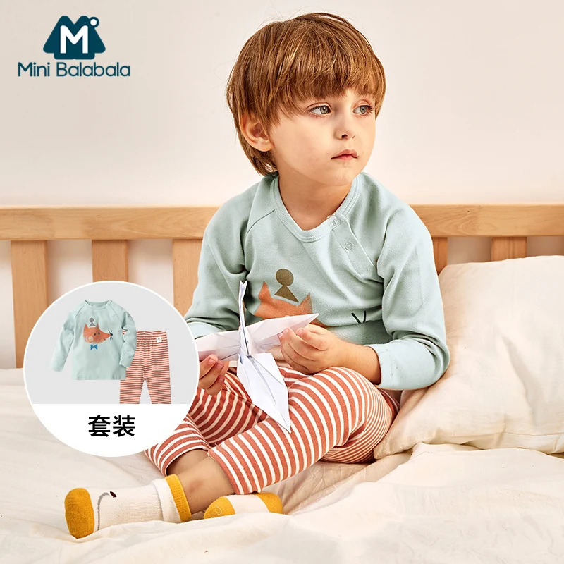 Новинка 2019 года хлопковое нижнее белье для малышей комплект одежды мальчиков и