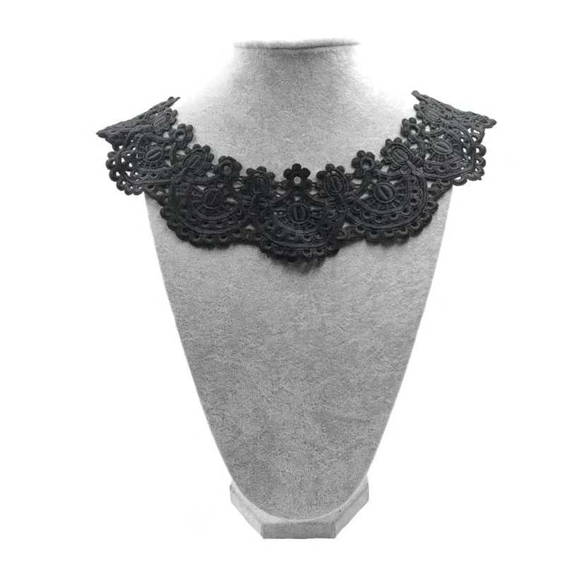 Misaya 1Pc Flower Lace Collar Hollowed Neckline Sewing Applique Clothes Wedding Crafts DIY Handmade Collars for Dress | Дом и сад