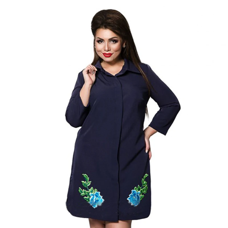 2018 летнее женское платье большого размера три четверти мини дамское офисное 4XL 5XL