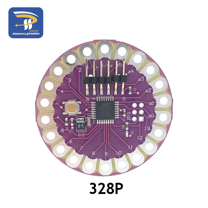 ATmega32U4 ATMEGA328P LilyPad 328 для Arduino DIY Kit Micro USB ATtiny85 LilyTiny основная плата зуммер WS2812 RGB CR2032 TEMT6000