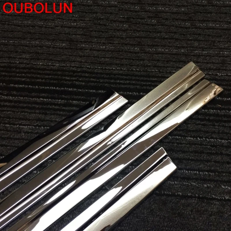 OUBOLUN ABS Chrome для PEUGEOT 308 хэтчбек 2014 2015 2016 внешний корпус дверь боковая форма