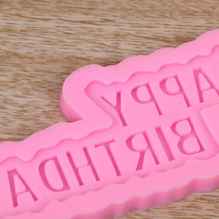 1 шт. силиконовые 3D Письма с поздравлениями днем рождения цифры плесень для льда
