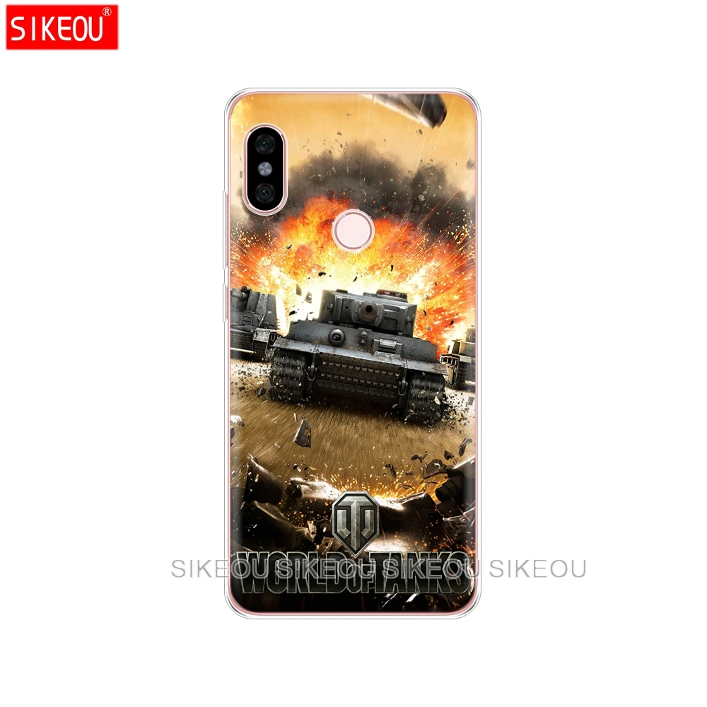 Силиконовый чехол SIKEOU world of tanks для Xiaomi redmi 5 4 1 1s 2 3 3s pro PLUS note 4X 4A 5A | Мобильные