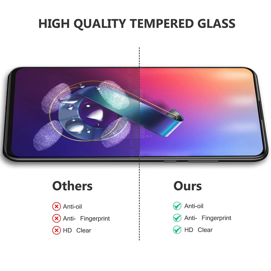 Закаленное стекло для Asus Zenfone 6 5 2019 Max Pro M1 M2 ZB602KL ZB555KL ZC520KL ZC554KL ZE554KL ZS630KL ZE620KL ZB631KL ZB633KL