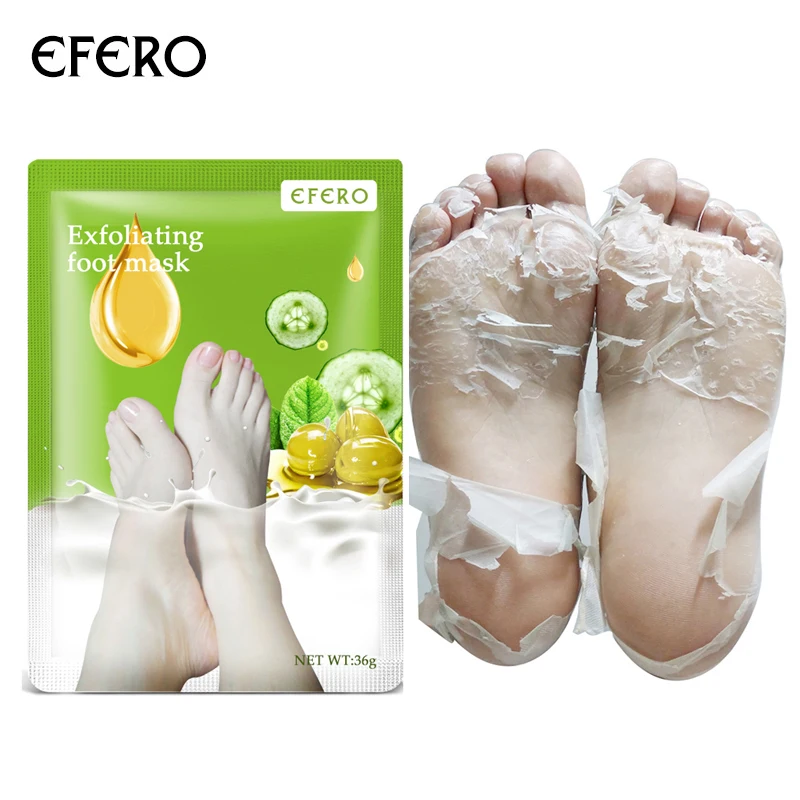 EFERO/3 пары = 6 шт.; пилинг-маска для ног; Отшелушивающий скраб для педикюра; спа-носки; пилинг для ног; уход за пятками; удаляет отмершую кожу; увлажнение