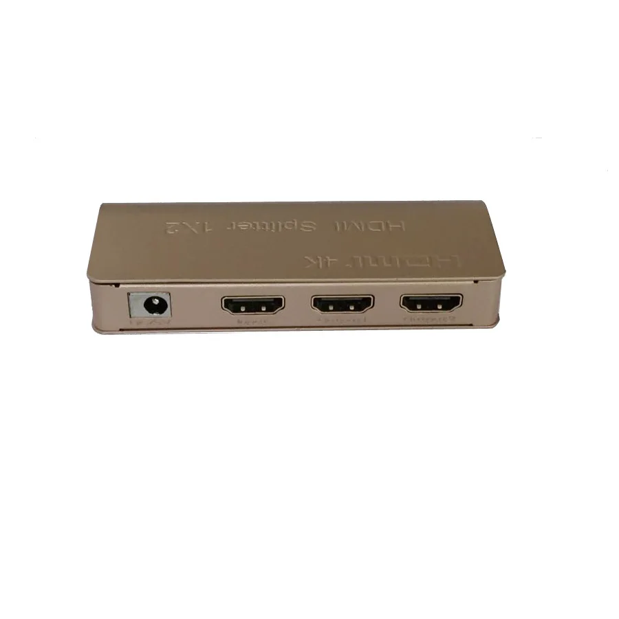 Mini HDMI Splitter 1x2 4 К x 2 видео дистрибьютор конвертер 1080 P 3D V1.4 1 в из Усилители домашние