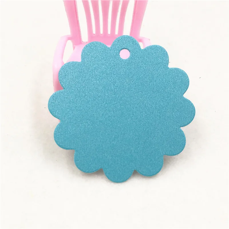 

100Pcs Handmade Kraft Paper Lace Round Type Label Blank Card Gift For Wedding Decoration Tag Candy Birthday Party Tags 6*6cm