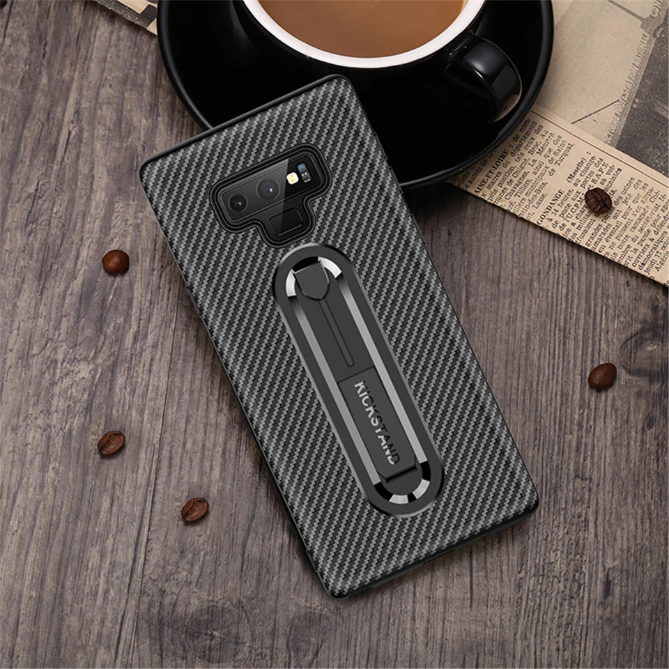 Для samsung Galaxy Note 9 роскошный защитный чехол из TPU карбона и оптоволокна для телефона