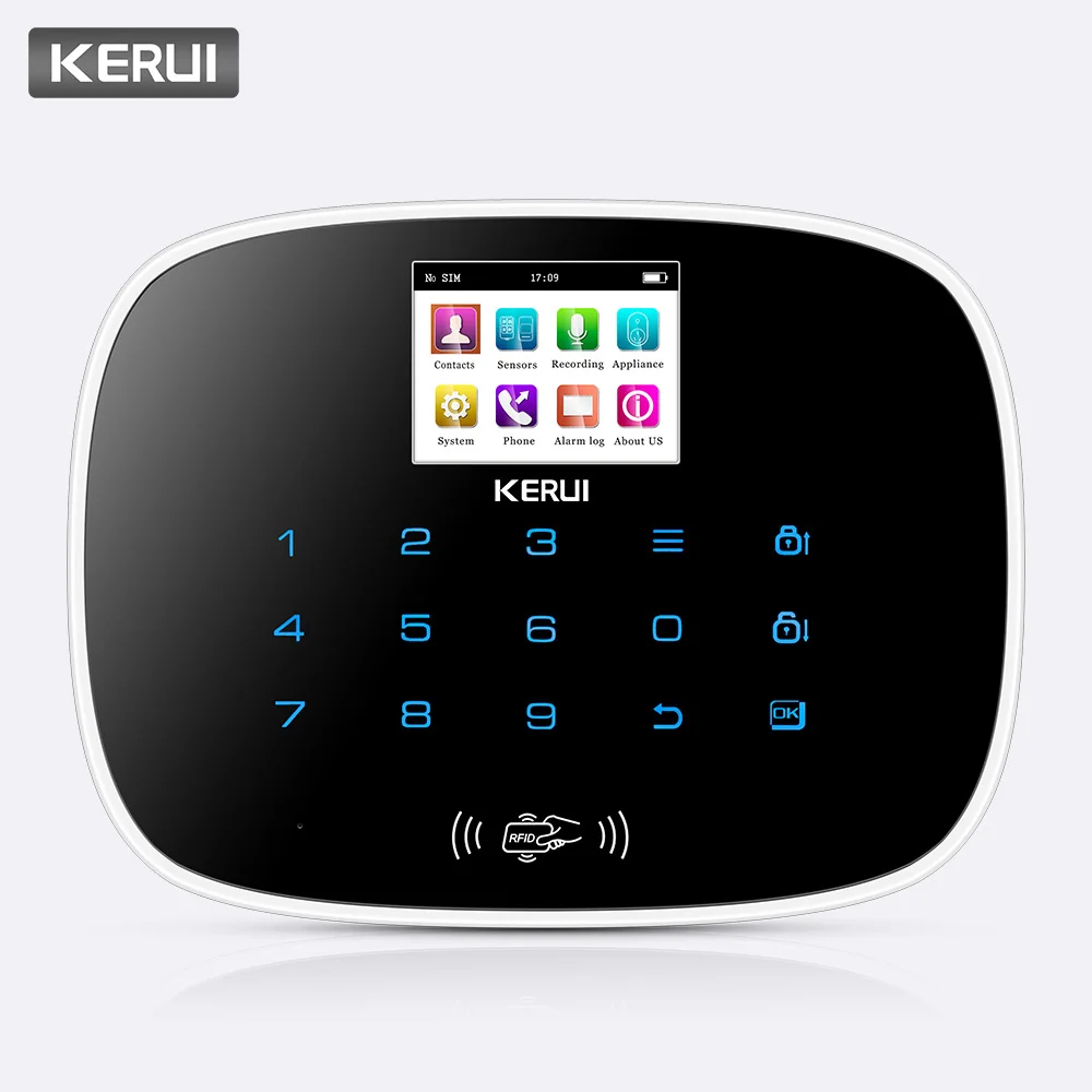 KERUI GSM 850/900/1800/1900 МГц охранная сигнализация Системы безопасности Android iOS APP
