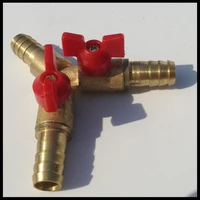brass tee 3 way connector copper wire quick connector aquarium air pump adapter fitting gas tube repair joints
