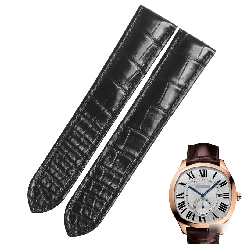 WENTULA ремешки для вождения DE CARTIER WSNM0009 крокодиловой кожи/крокодиловой WSNM0008 W4100013 WSNM0005