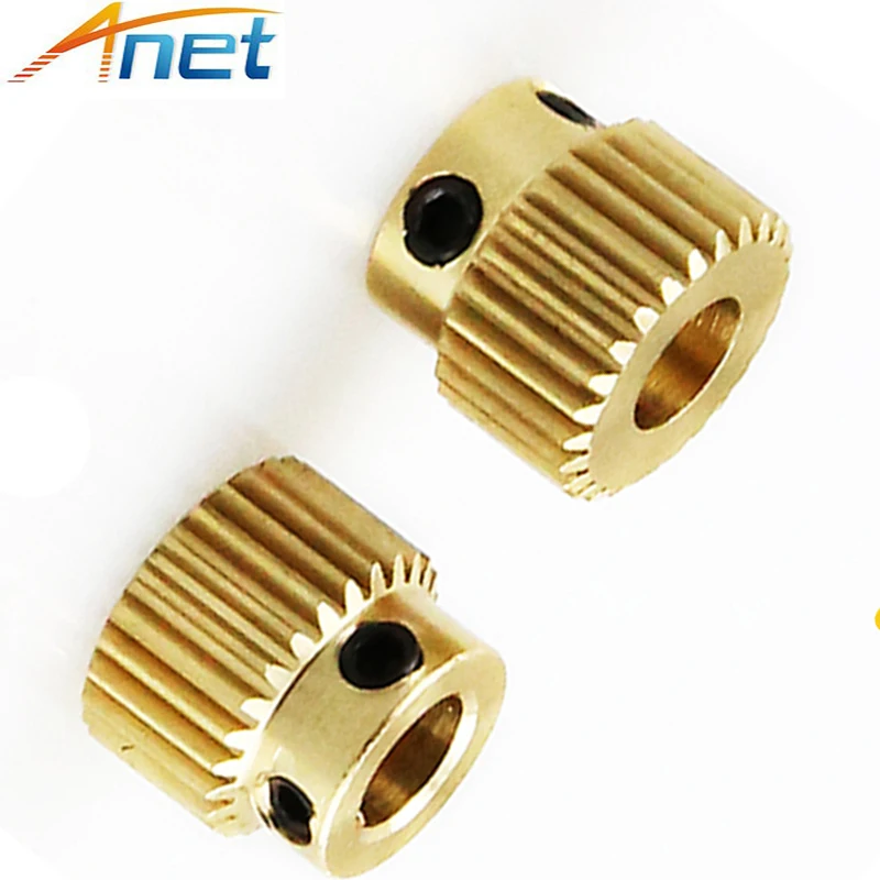 6 шт./лот Anet колесная Шестерня для экструзии меди 26 зубьев отверстие 5 мм диаметр 11