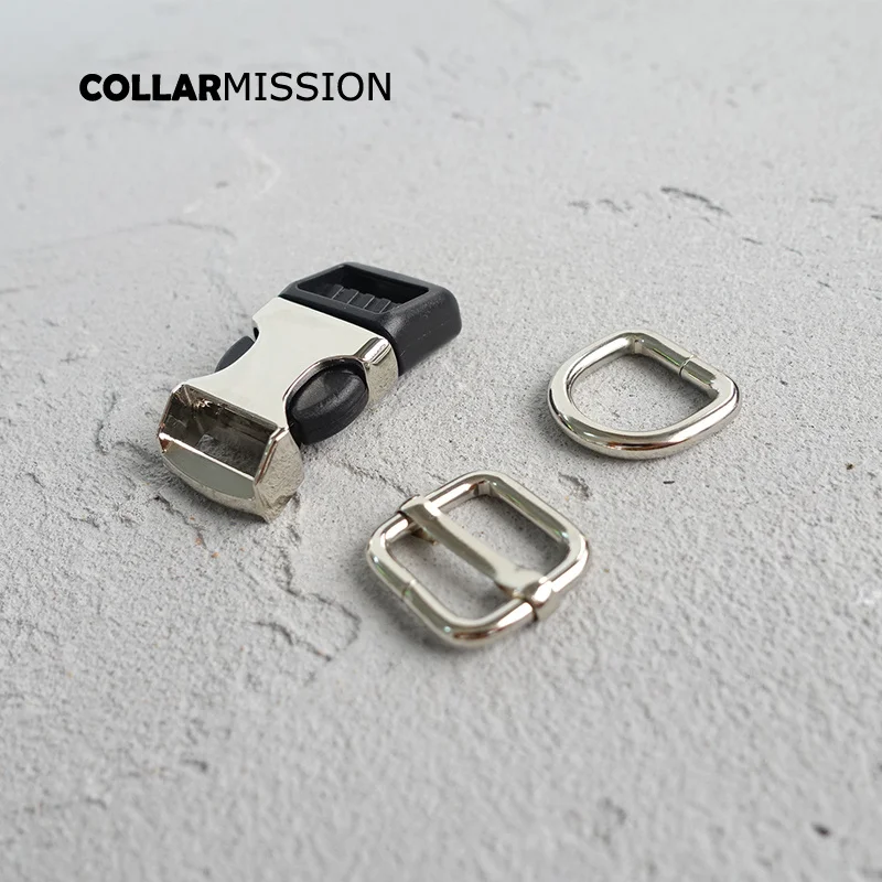 (Металлическая пряжка + настраиваемая кольцо D/комплект) Безопасность DIY ошейник