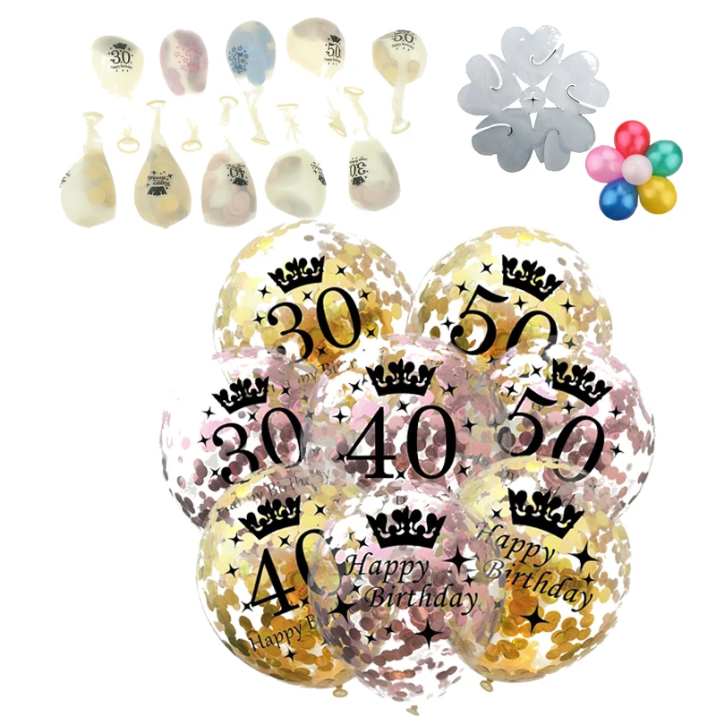 Горячий 30 40 50 день рождения Globos Baby Shower украшение для дня взрослые подарки 12 дюймов