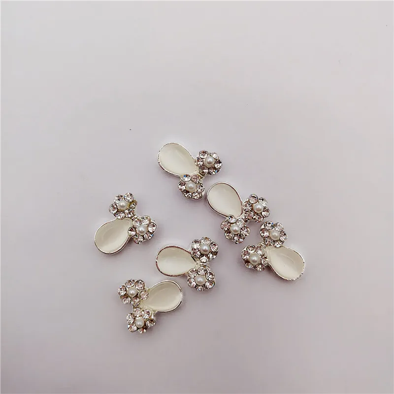 

10 PCS 3D Nail Art Decorations Rhinestone Alloy DIY Decoration For Nails Salon Sticker Supplies Fingertips Jewelry Accessories