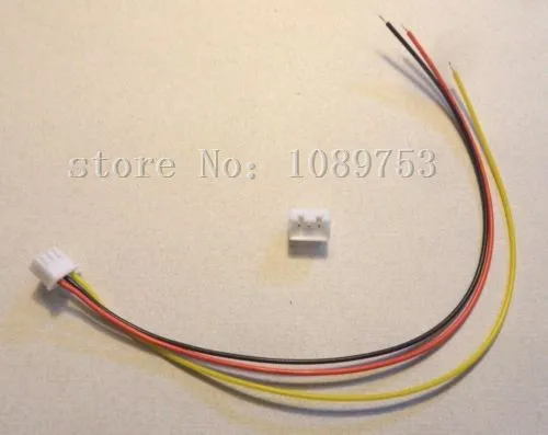 100 комплектов JST XH 2 5 3 Pin разъем для подключения аккумулятора женский и мужской с