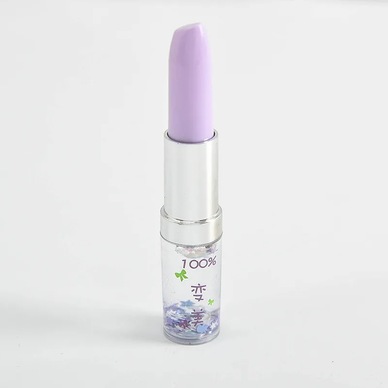 lipstick-purple Back To School Colorful Sequins Lipstick Pen Baby Souvenirs Kids Wedding Gifts for Guests Bridesmaid Gift Party Present Supplies - Цвет: lipstick-purple