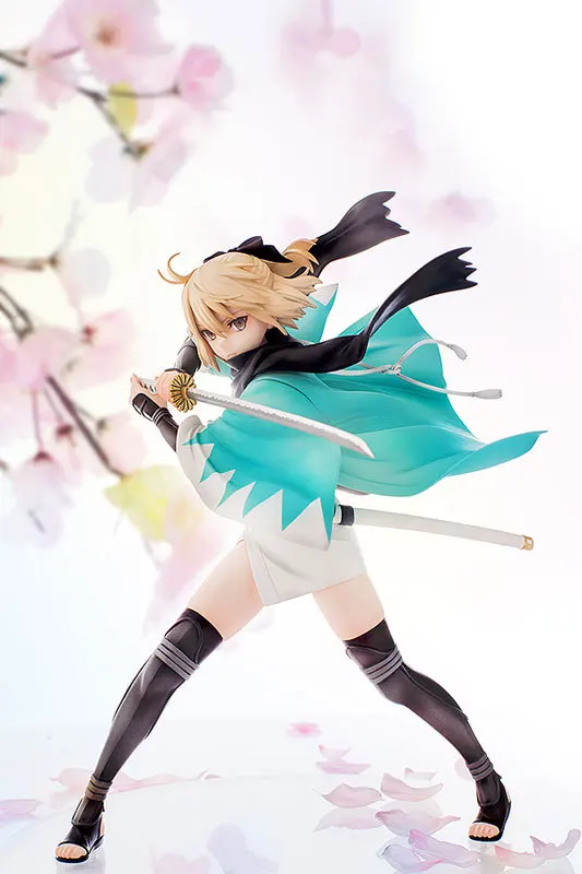 1 шт. 24 5 см ПВХ японская аниме фигурка Аквамарин Fate saber Okita Souji ver экшн Коллекционная