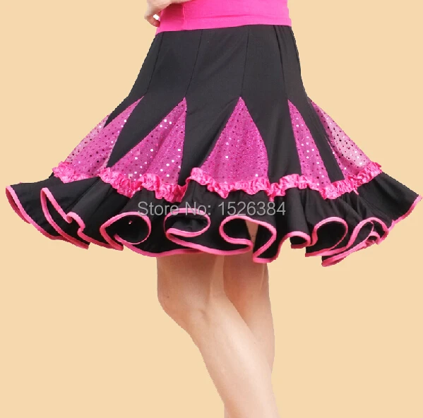 Юбка для латиноамериканских женщин блестящее платье с блестками взрослых