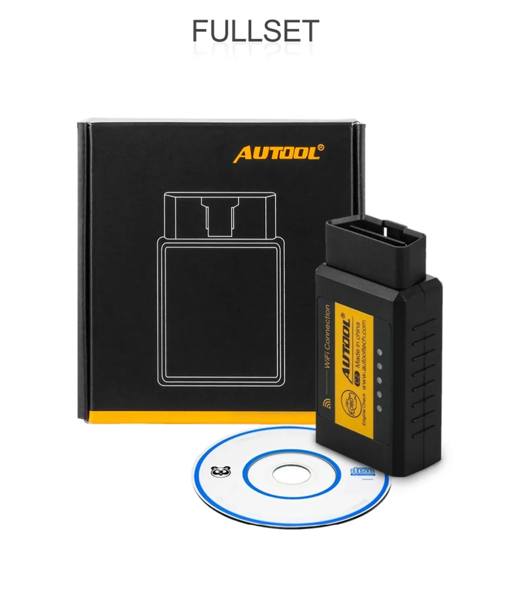 CARTOOL C2 Wi-Fi V1.5 OBDII OBD сканер Автомобильный кодов неисправностей сканирующий